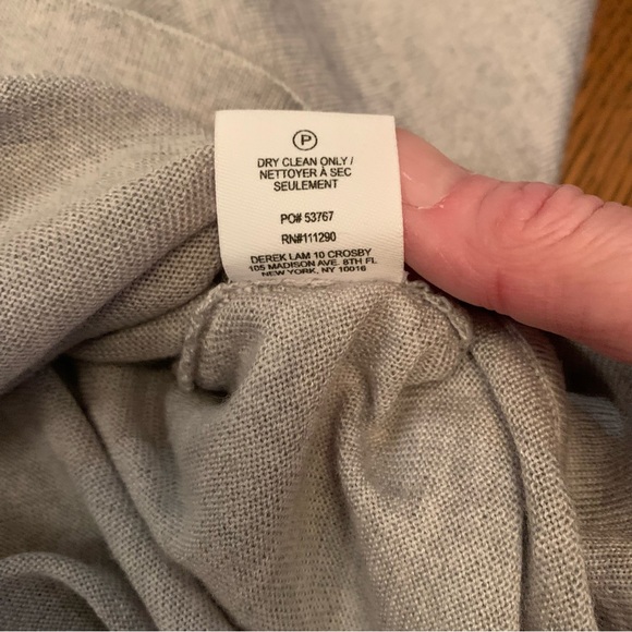 Derek Lam 10 Crosby Cropped V Sweater - Picture 9 of 9